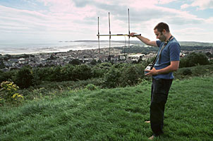 Matt and receiver in Swansea